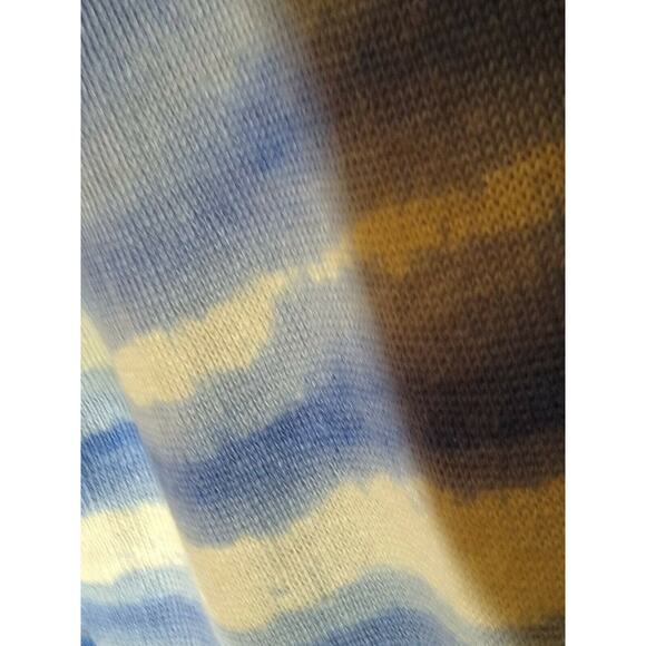 TOMMY BAHAMA Shibori Striped Print 100% Linen Sweater Top Size SP - Picture 3 of 11